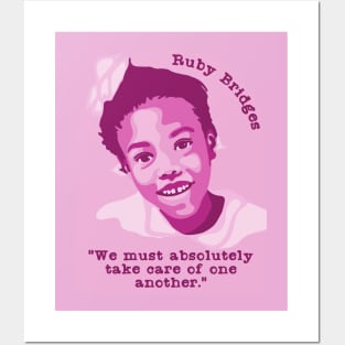 Ruby Bridges Portrait and Quote Posters and Art